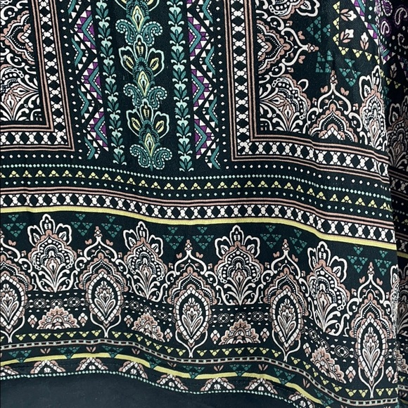 J. Jill Damask Print Rayon Long-Sleeve Top - Size Medium - Picture 4 of 9